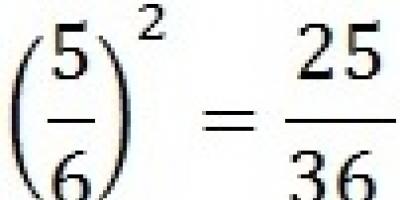 Arithmetic square root and its properties Rules for calculating roots to powers